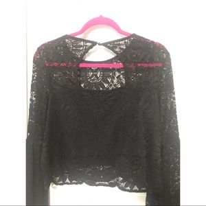NWT Lace long sleeve shirt